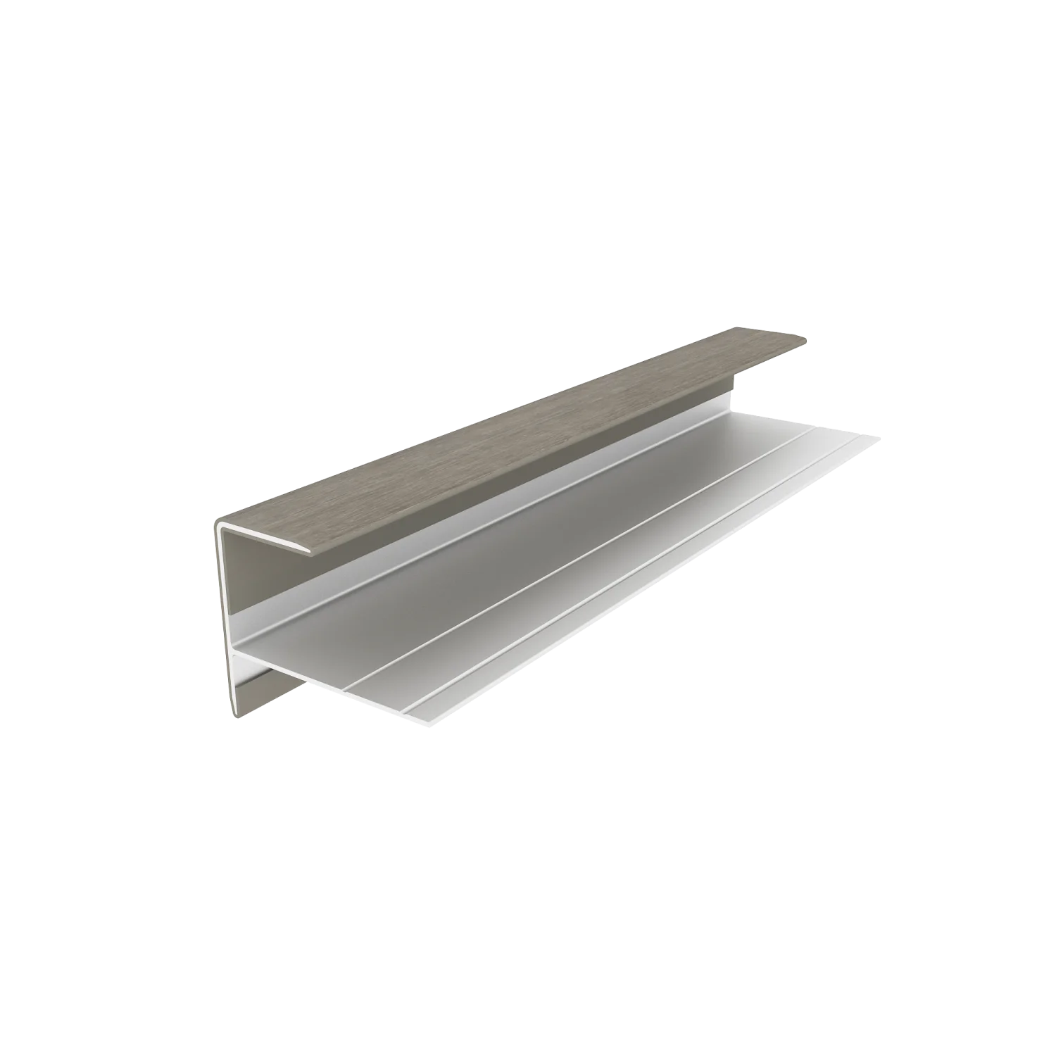 Eindprofiel NewTechWood Aluminium t.b.v. gevelbekleding | Antique - Afbeelding 3