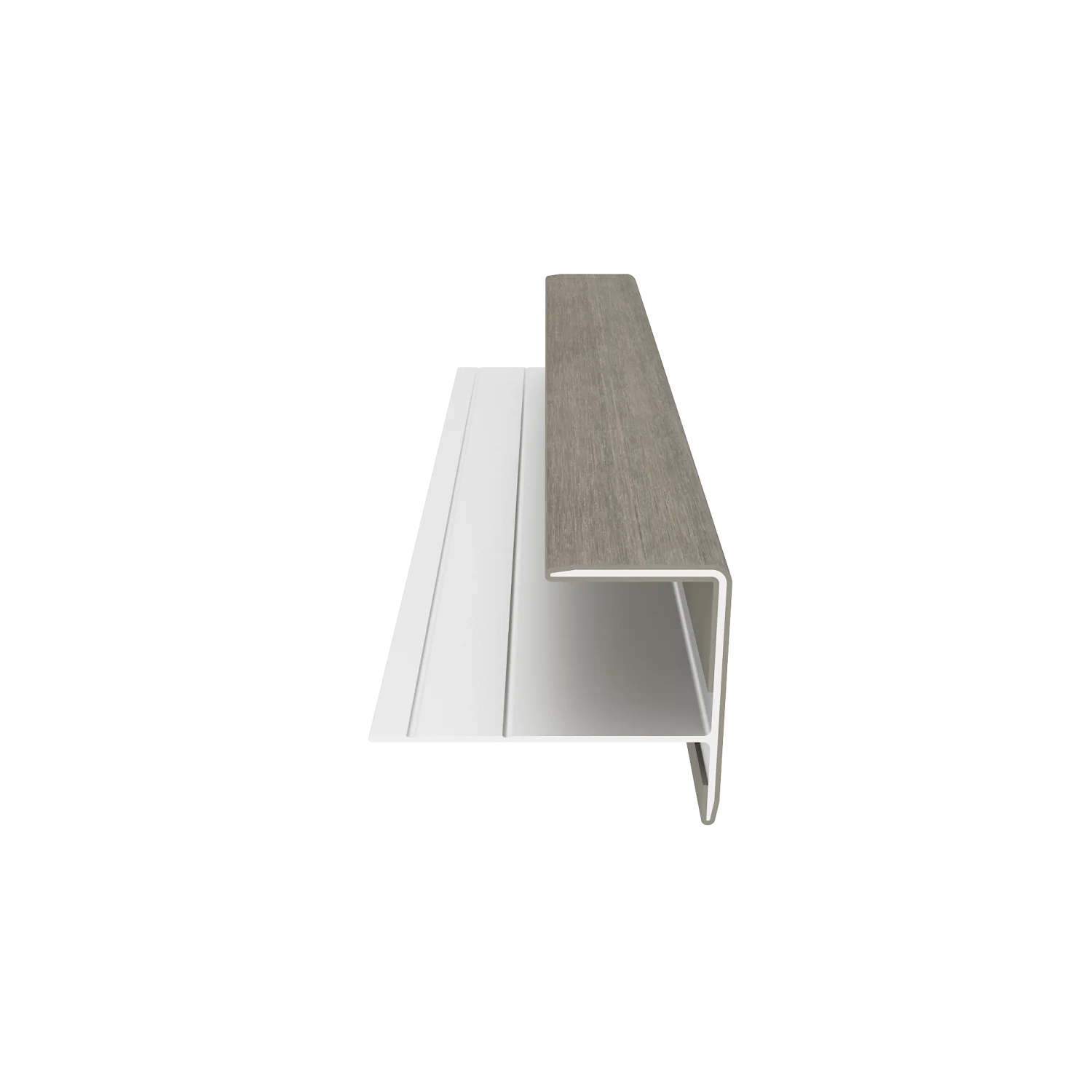 Eindprofiel NewTechWood Aluminium t.b.v. gevelbekleding | Antique - Afbeelding 2