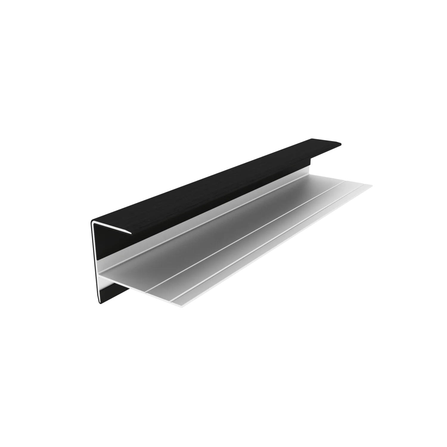 Eindprofiel NewTechWood Aluminium t.b.v gevelbekleding | Ebony Zwart - Afbeelding 3