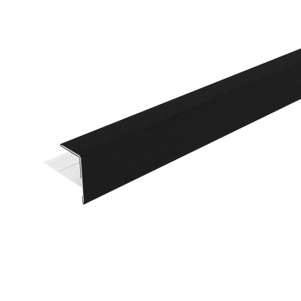 Eindprofiel NewTechWood Aluminium t.b.v gevelbekleding | Ebony Zwart