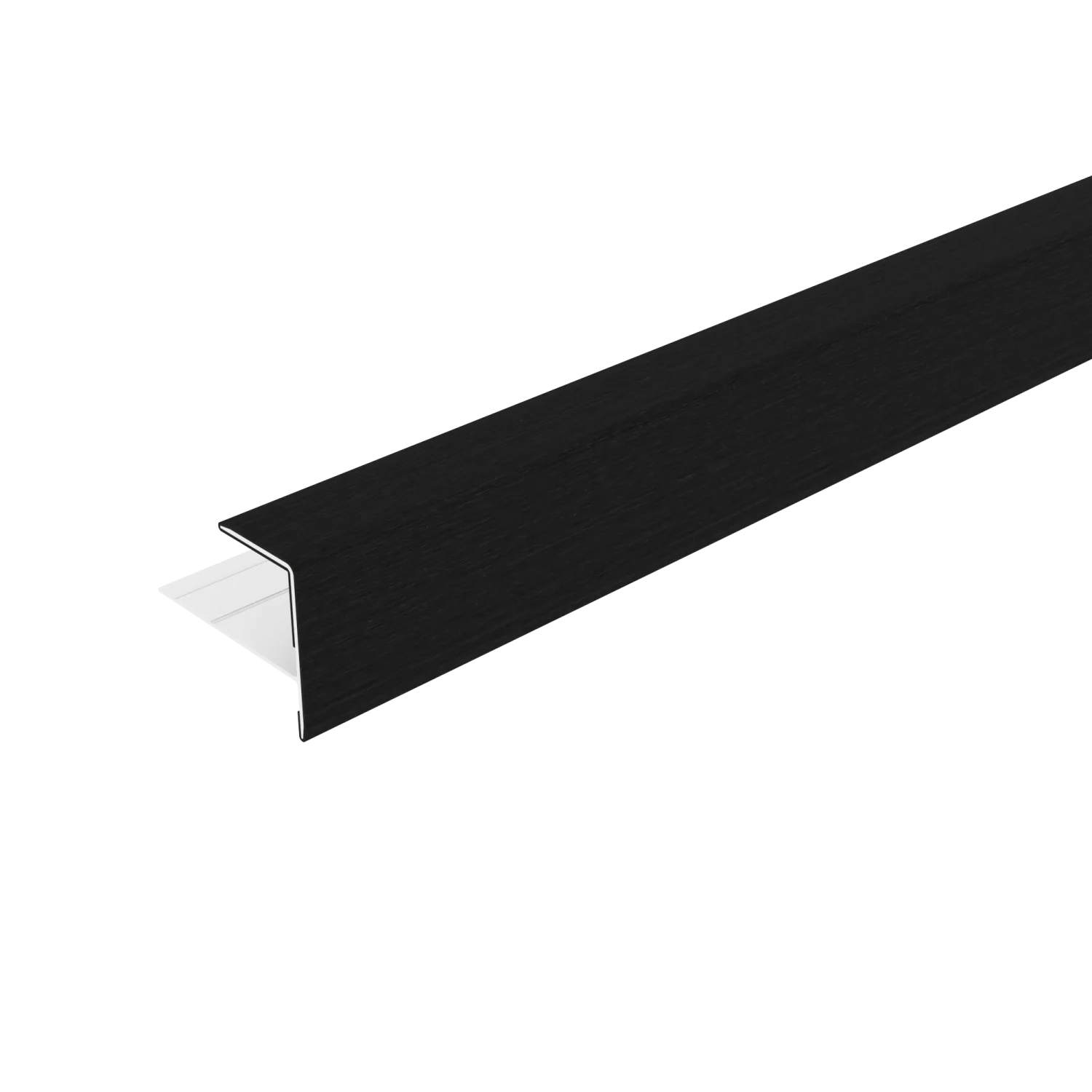 Eindprofiel NewTechWood Aluminium t.b.v gevelbekleding | Ebony Zwart