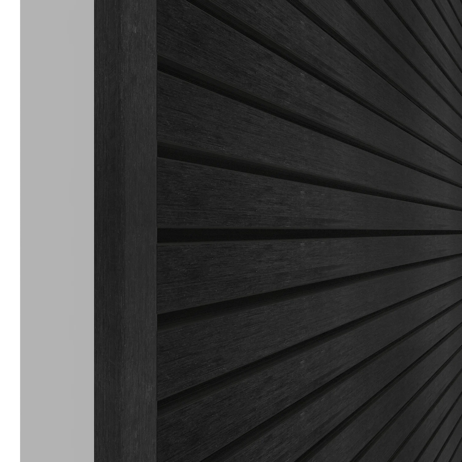 Eindprofiel NewTechWood Composiet t.b.v. wandbekleding | Shou Sugi Ban - Afbeelding 4