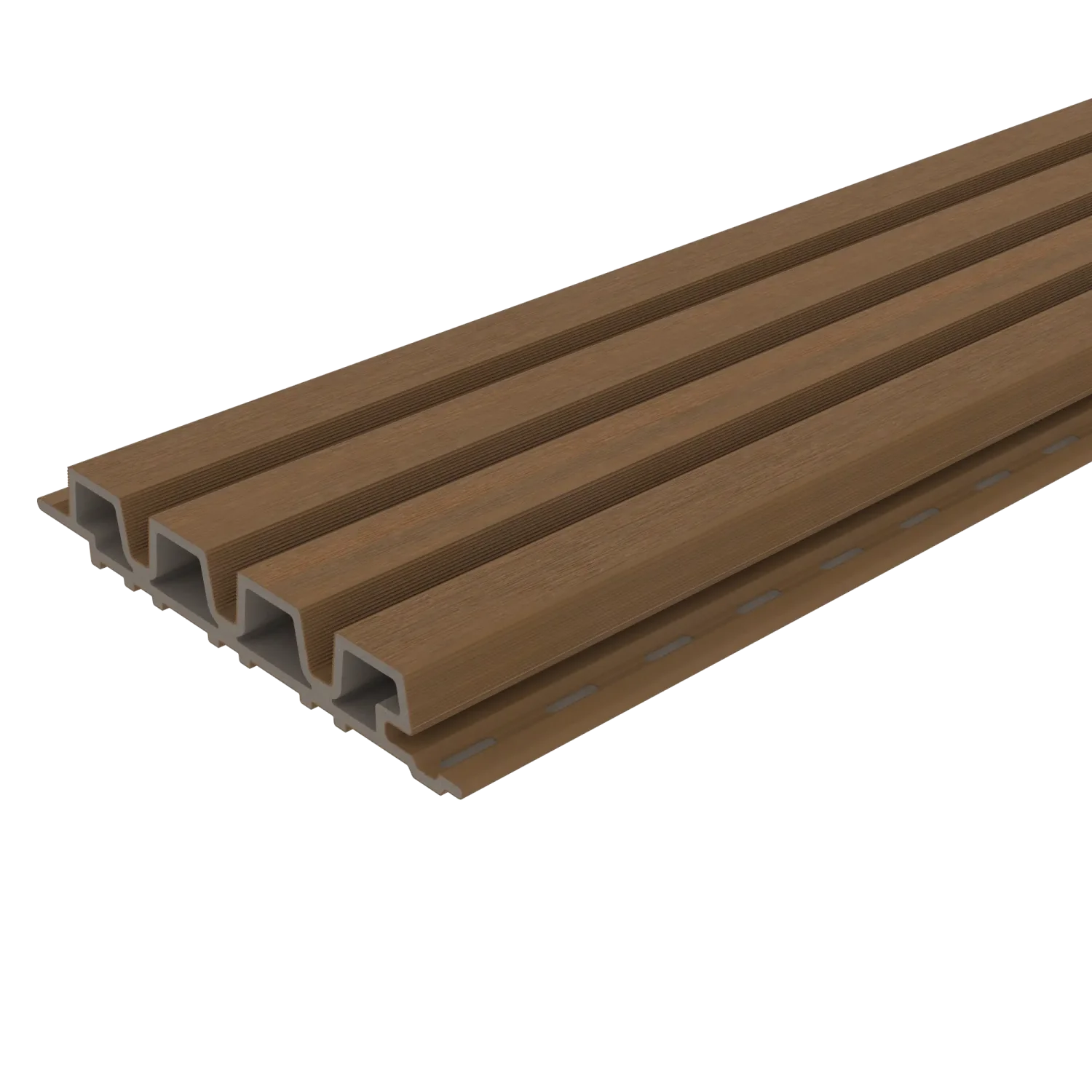 Gevelbekleding Castellation PRO35-NewTechWood-Teak-product-voorkant 4