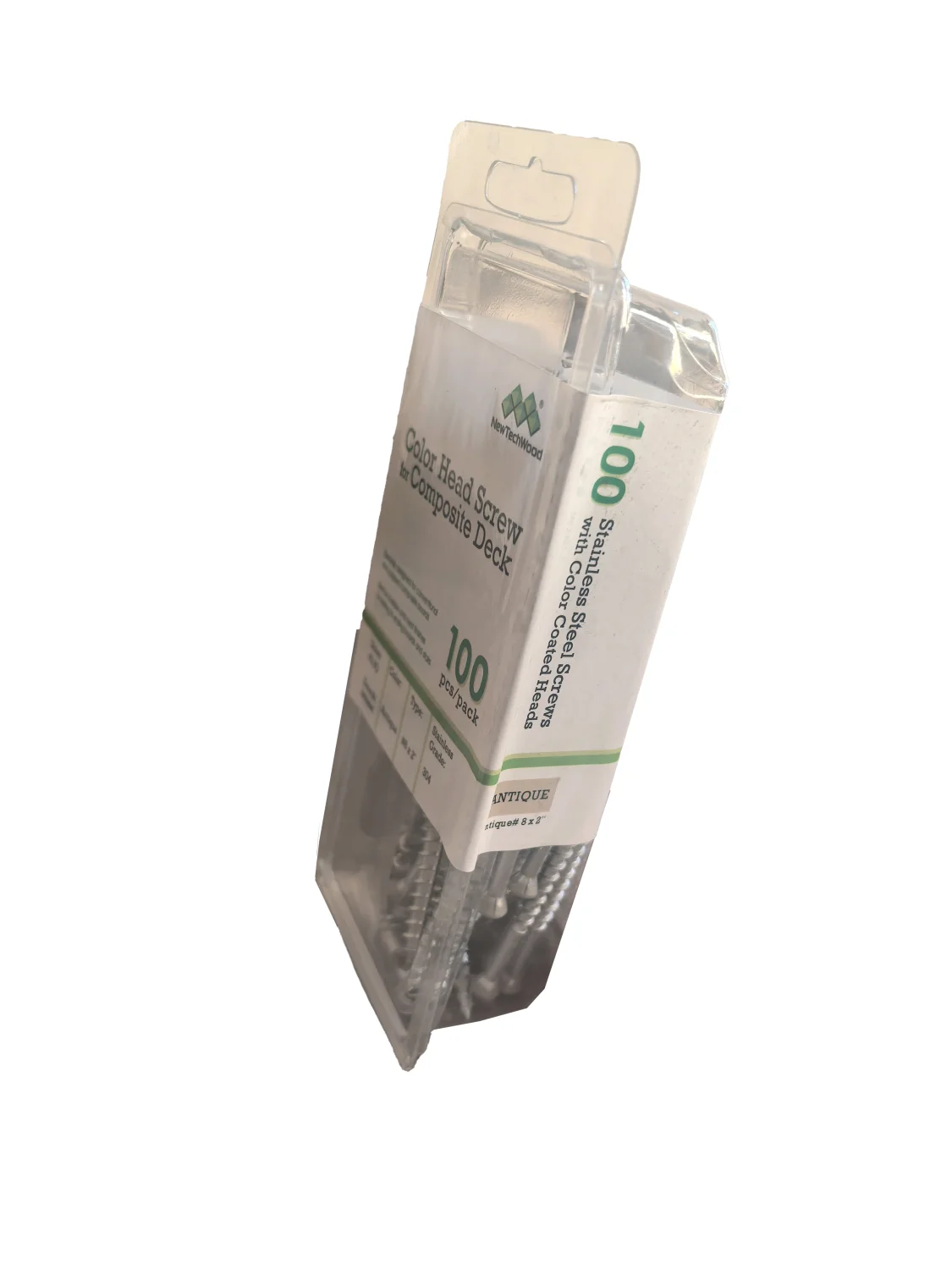 Vlonderschroef | RVS met gekleurde kop | Set à 100 stuks | Antique - Afbeelding 3