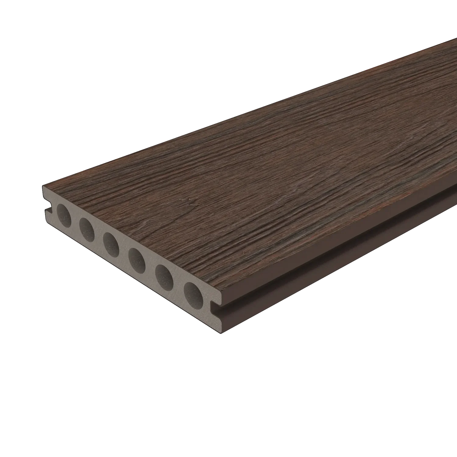 Vlonderplank-smal-NewTechWood-Walnoot-product-bovenkant 3