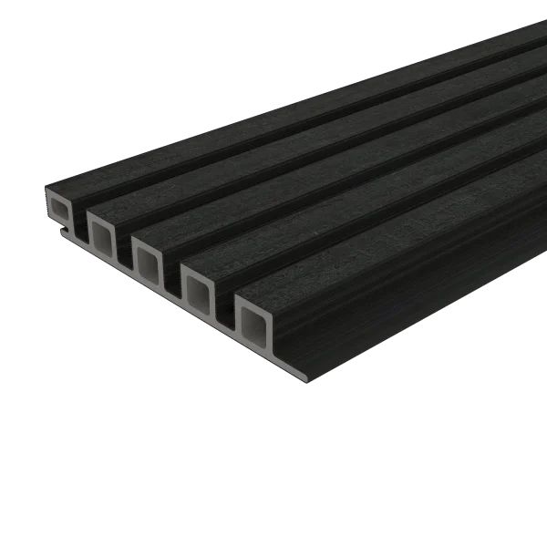 Wandbekleding NewTechWood Composiet Castellation 25 profiel | Shou Sugi Ban