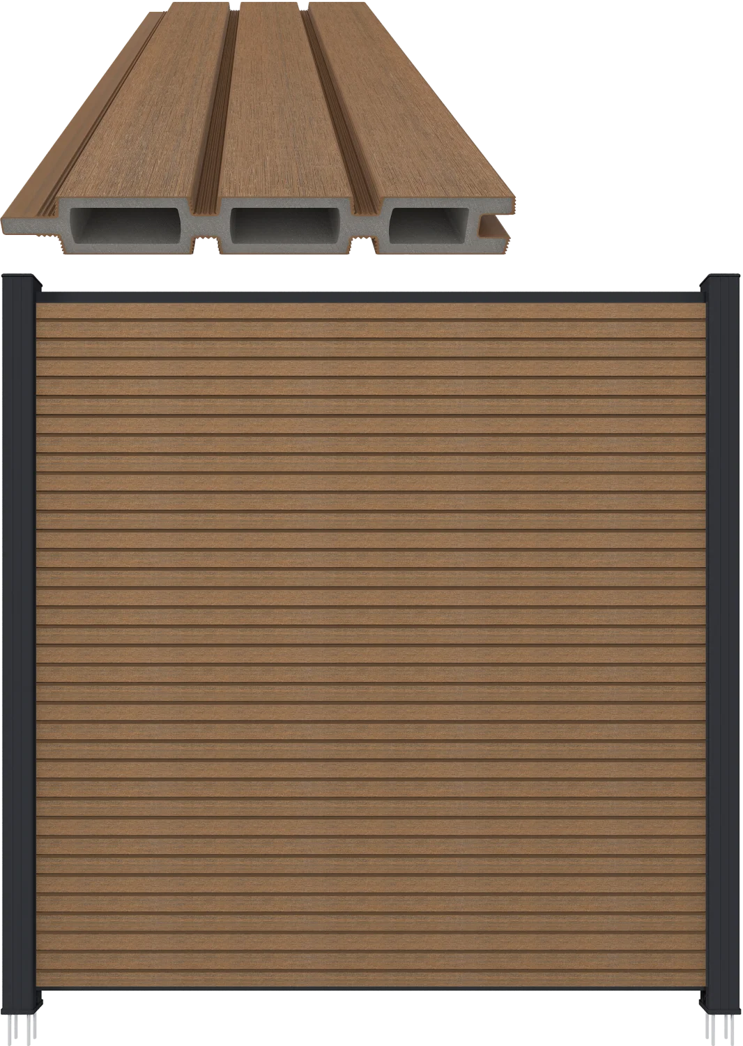 soort scherm Triple profiel planken-2