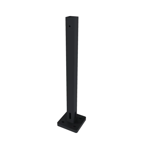 Paalhouder NewTechWood incl. bevestigingsmateriaal | Zwart