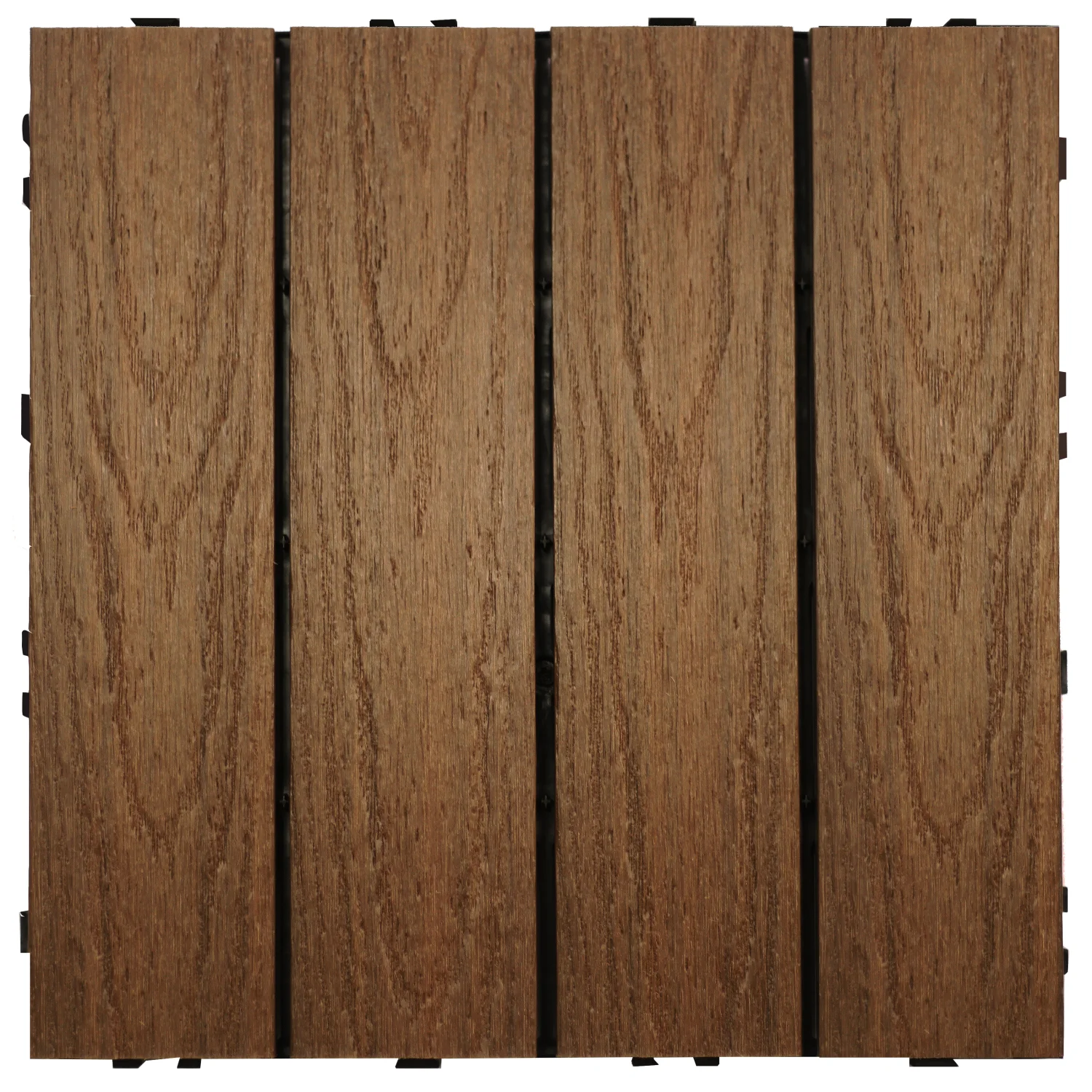 Vlondertegels NewTechWood Composiet Houtstructuur | Teak | 30 x 30 cm - Afbeelding 2