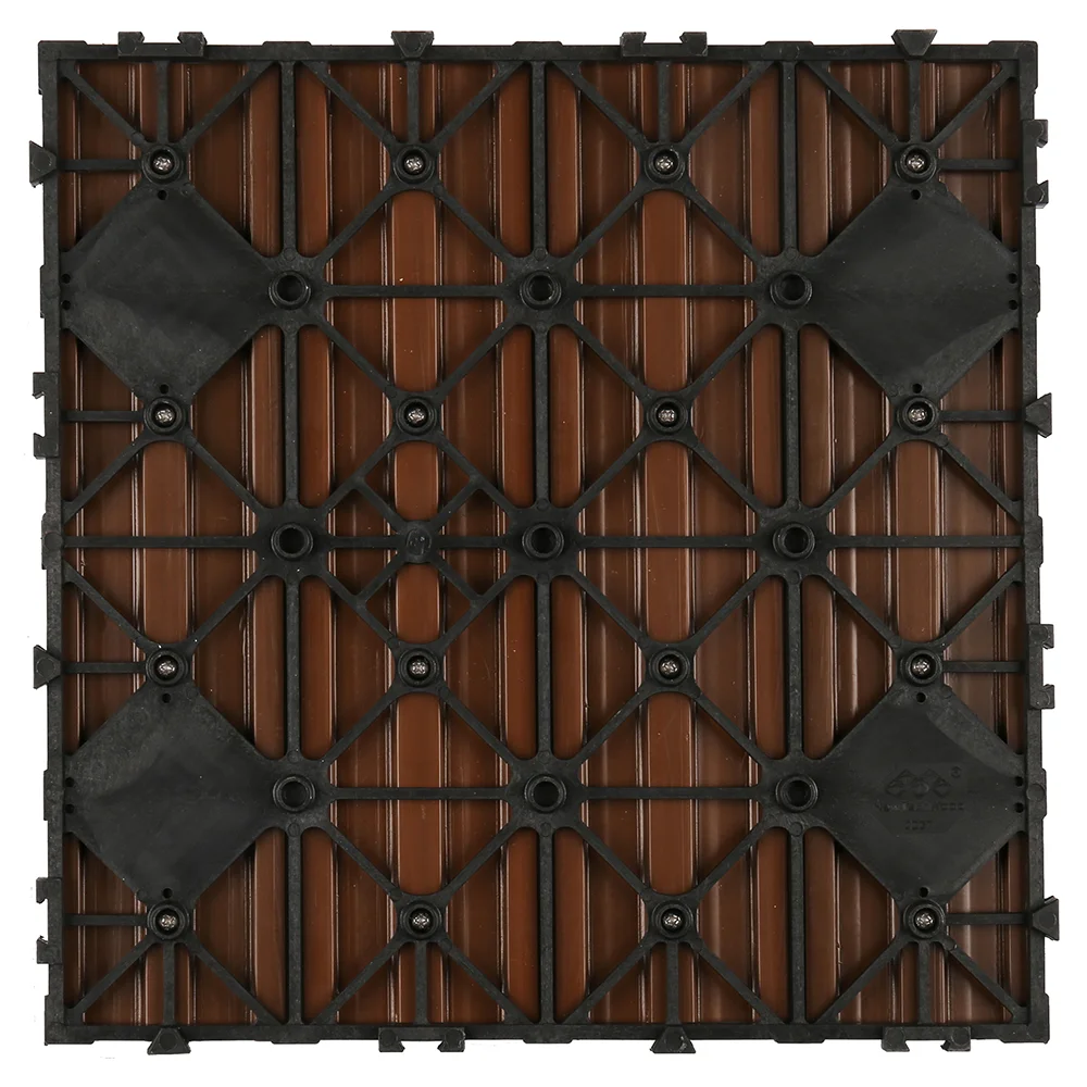 Vlondertegels NewTechWood Composiet Houtstructuur | Teak | 30 x 30 cm - Afbeelding 3