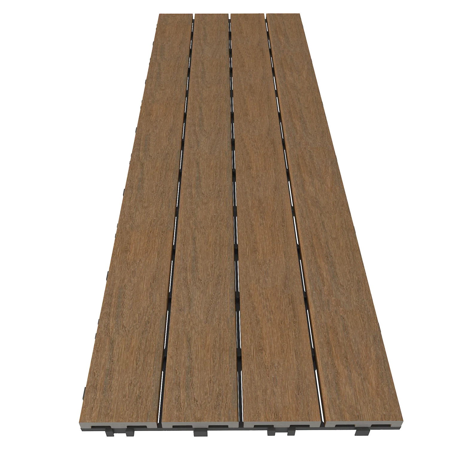 Vlondertegels NewTechWood Composiet Houtstructuur | Teak | 30 x 90 cm - Afbeelding 2