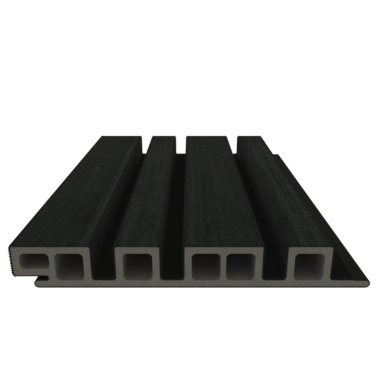 Wandbekleding NewTechWood Composiet Castellation 4325 profiel | Shou Sugi Ban - Afbeelding 2
