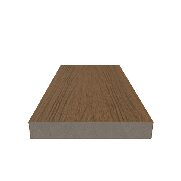 Sample | KANTPLANK NewTechWood Composiet Houtstructuur | Teak | 13,8 cm