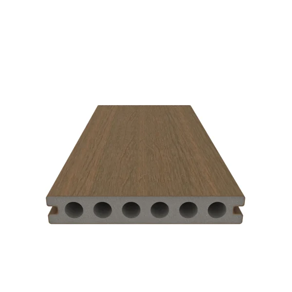 Sample | Vlonderplank NewTechWood Composiet Houtstructuur | Teak | 13,8 cm