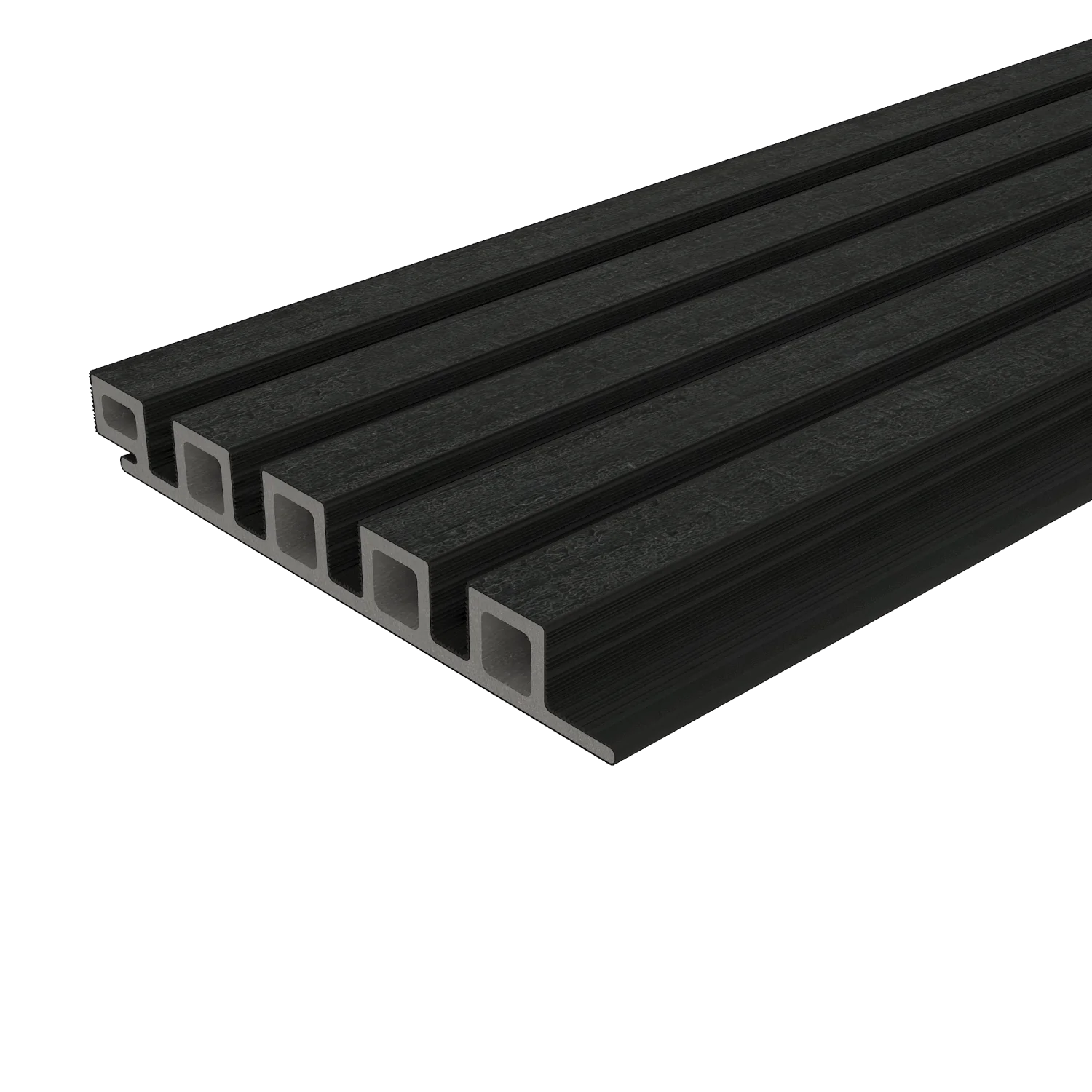 Sample | Wandbekleding NewTechWood Composiet Castellation 25 profiel | Shou Sugi Ban - Afbeelding 3
