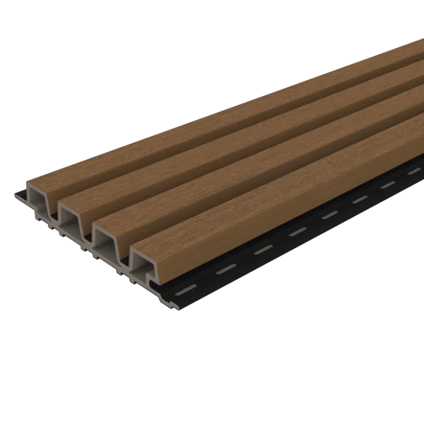 Gevelbekleding NewTechWood Composiet Castellation PRO35 | Teak/Black