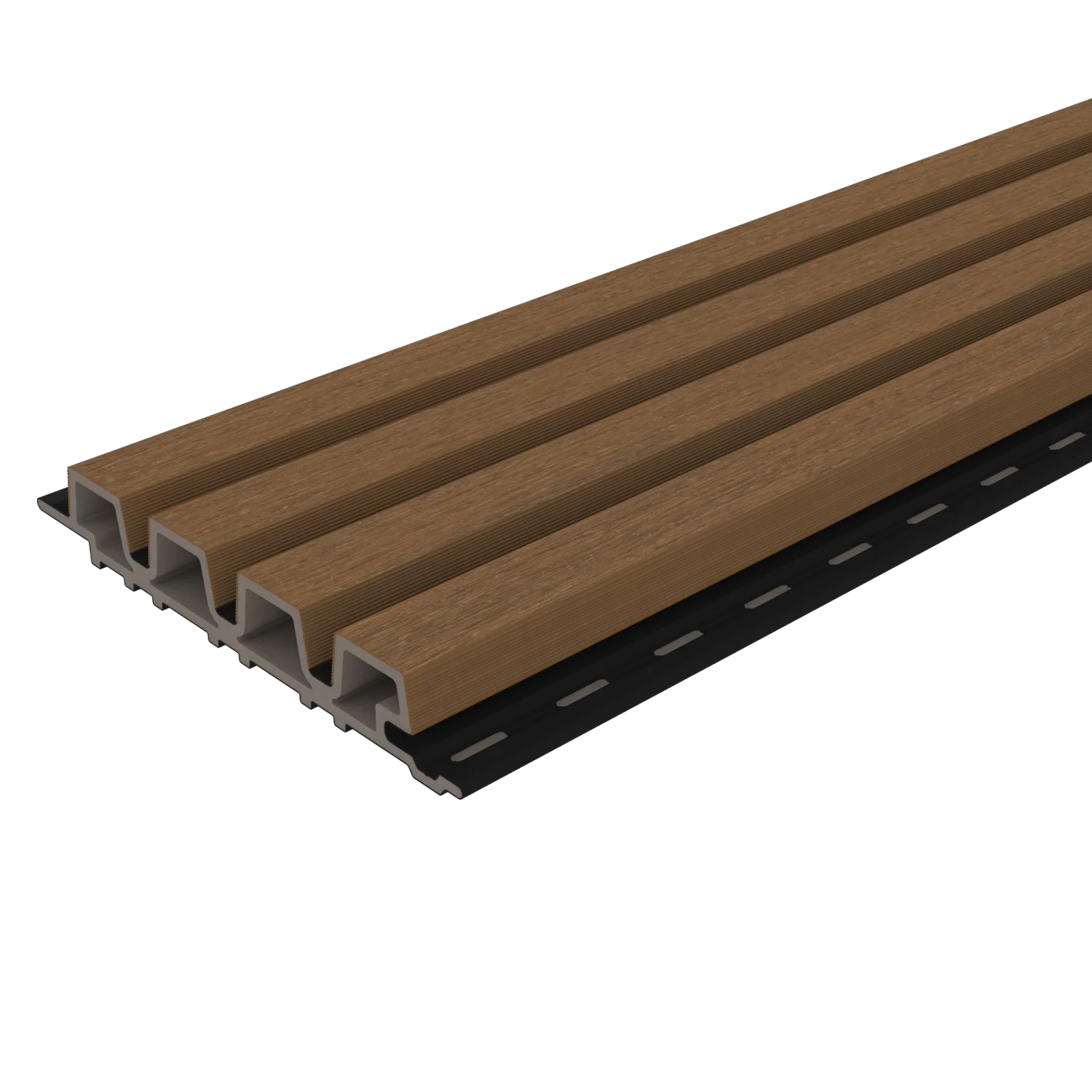 Gevelbekleding Castellation PRO35-NewTechWood-Teak-Ebony Zwart-product-voorkant 4