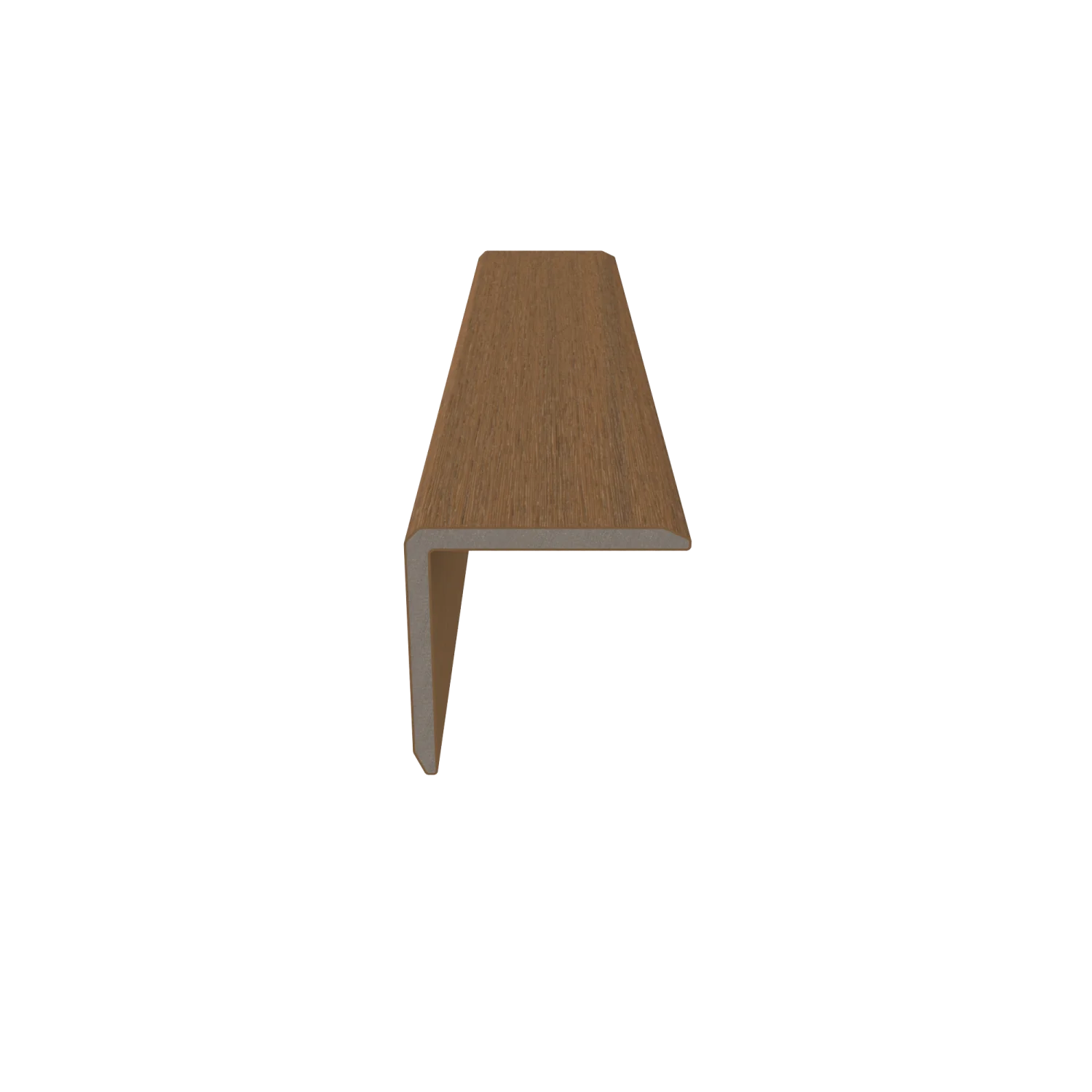 Hoekprofiel NewTechWood Composiet t.b.v. wandbekleding vlak | Teak - Afbeelding 3