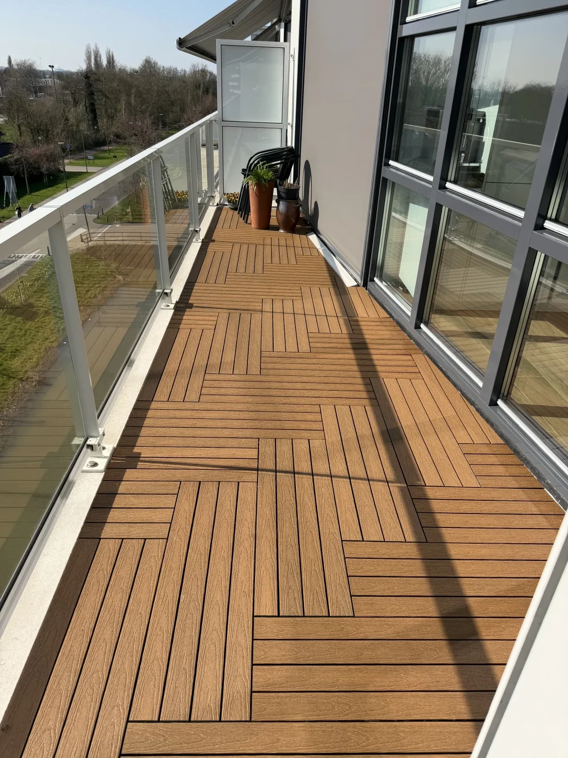 Vlondertegels NewTechWood Composiet Houtstructuur | Teak | 30 x 90 cm - Afbeelding 6