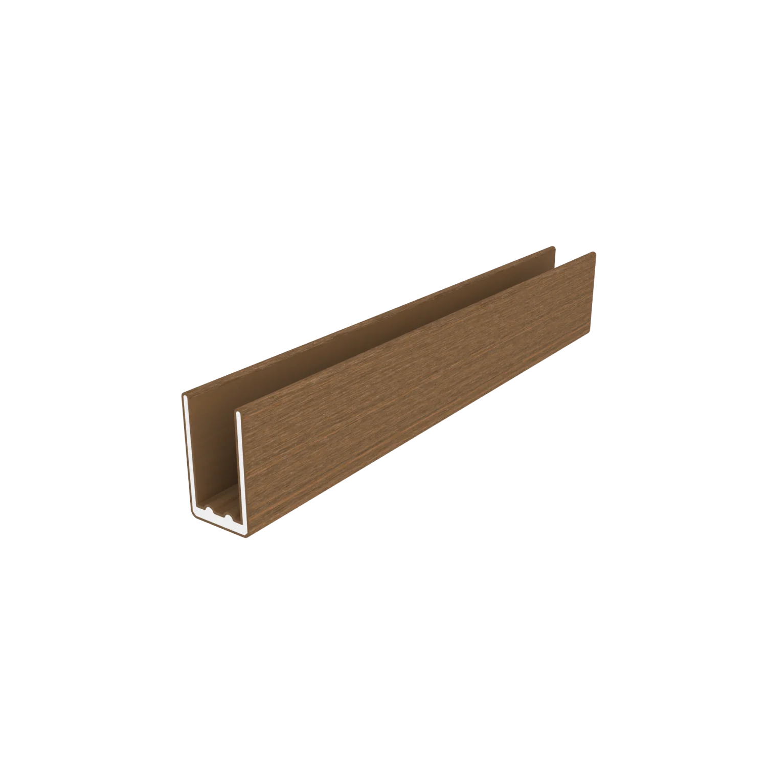 Frameset NewTechWood Aluminium t.b.v schutting i.c.m betonpalen | Teak - Afbeelding 7