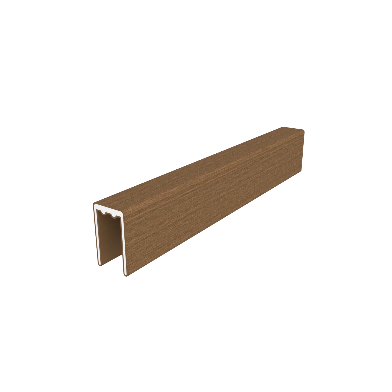 Frameset NewTechWood Aluminium t.b.v schutting i.c.m betonpalen | Teak - Afbeelding 8