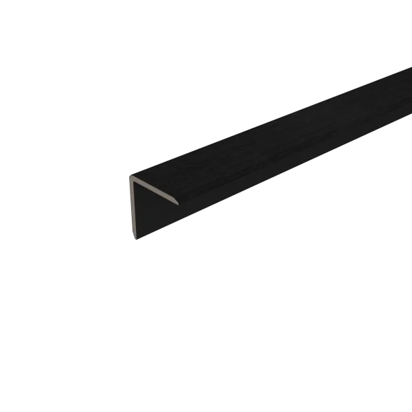 Hoekprofiel NewTechWood Composiet t.b.v. wandbekleding vlak | Ebony Zwart