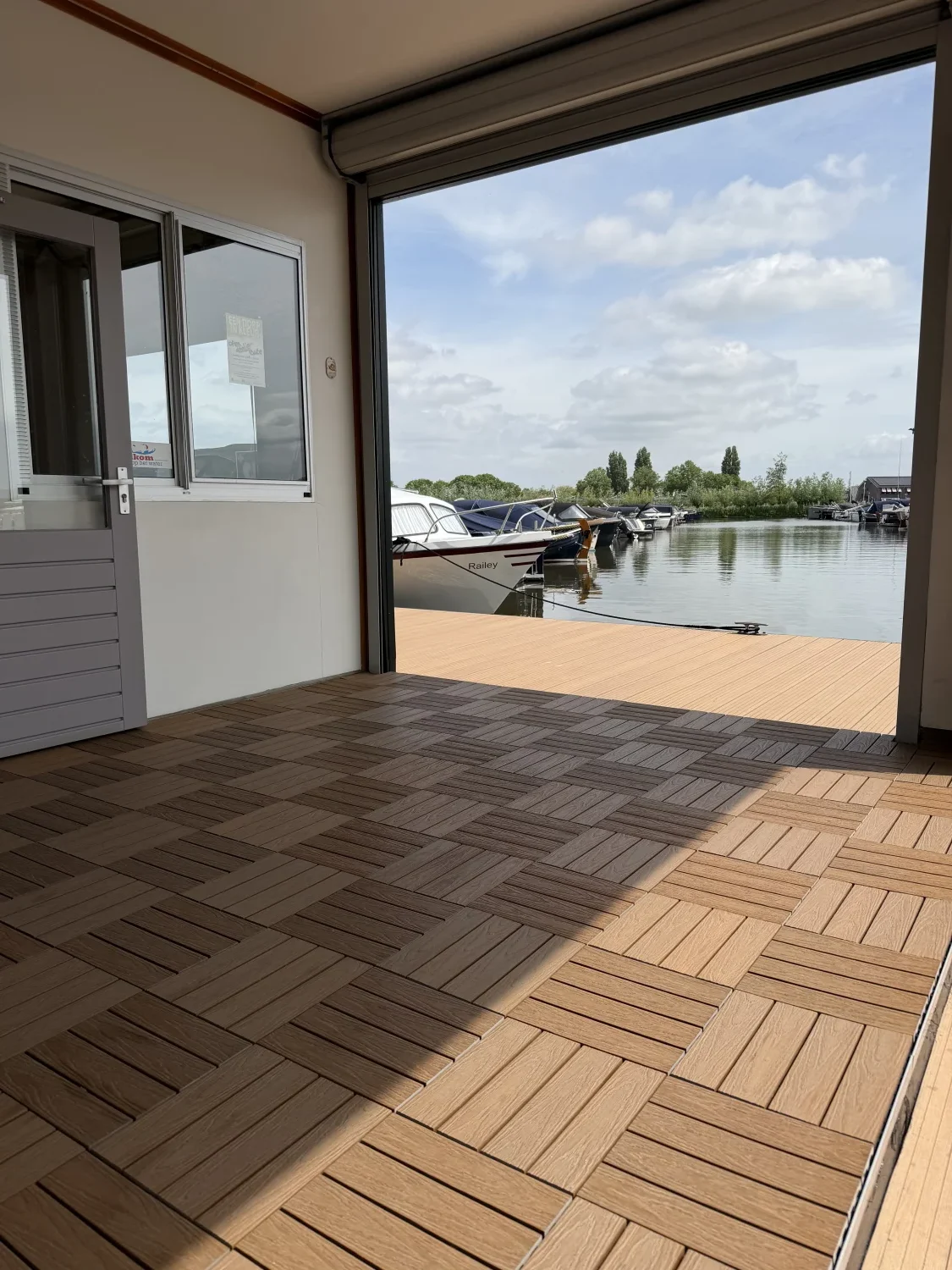 Vlondertegels NewTechWood Composiet Houtstructuur | Teak | 30 x 30 cm - Afbeelding 4
