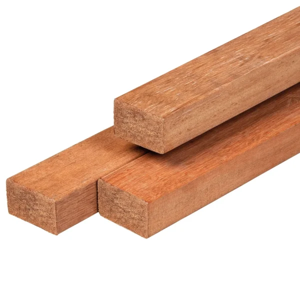 Geschaafd hardhout keruing | 4,5 x 6,8 cm | 395 cm